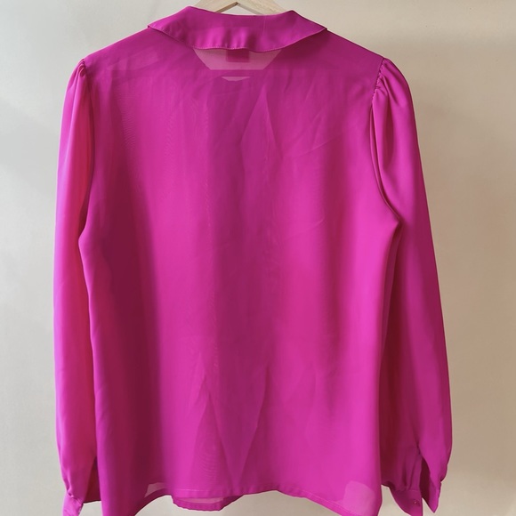 Vintage Barbie Pink Blouse with Peter Pan Collar - Picture 2 of 3